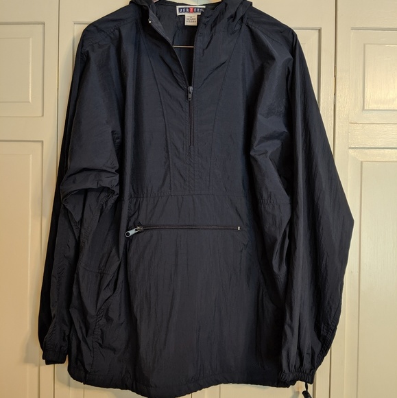 Jerzees Jackets & Blazers - Navy Windbreaker